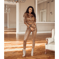 KOMPLET DRES WILD VIBES BROWN
