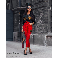 SPODNIE GOLD POCKET RED