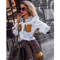 SPODNIE GOLD POCKET BROWN