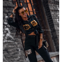 SPODNIE GOLD POCKET BLACK