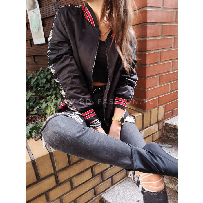KURTKA BOMBERKA LEMONADA CEKIN BLACK