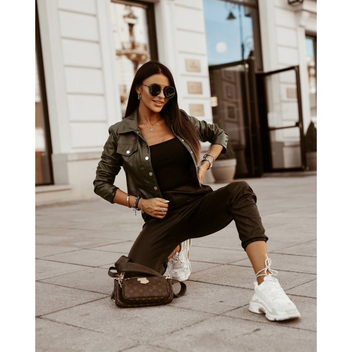 KURTKA LEATHER BLACK