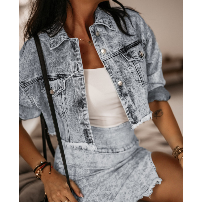 KURTKA KATANA LIGHT BLUE JEANS
