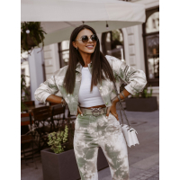 KOMPLET TIE DYE DENIM SET KHAKI