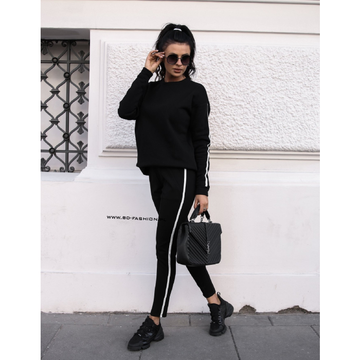 BLUZA SILVER DETAIL BLACK