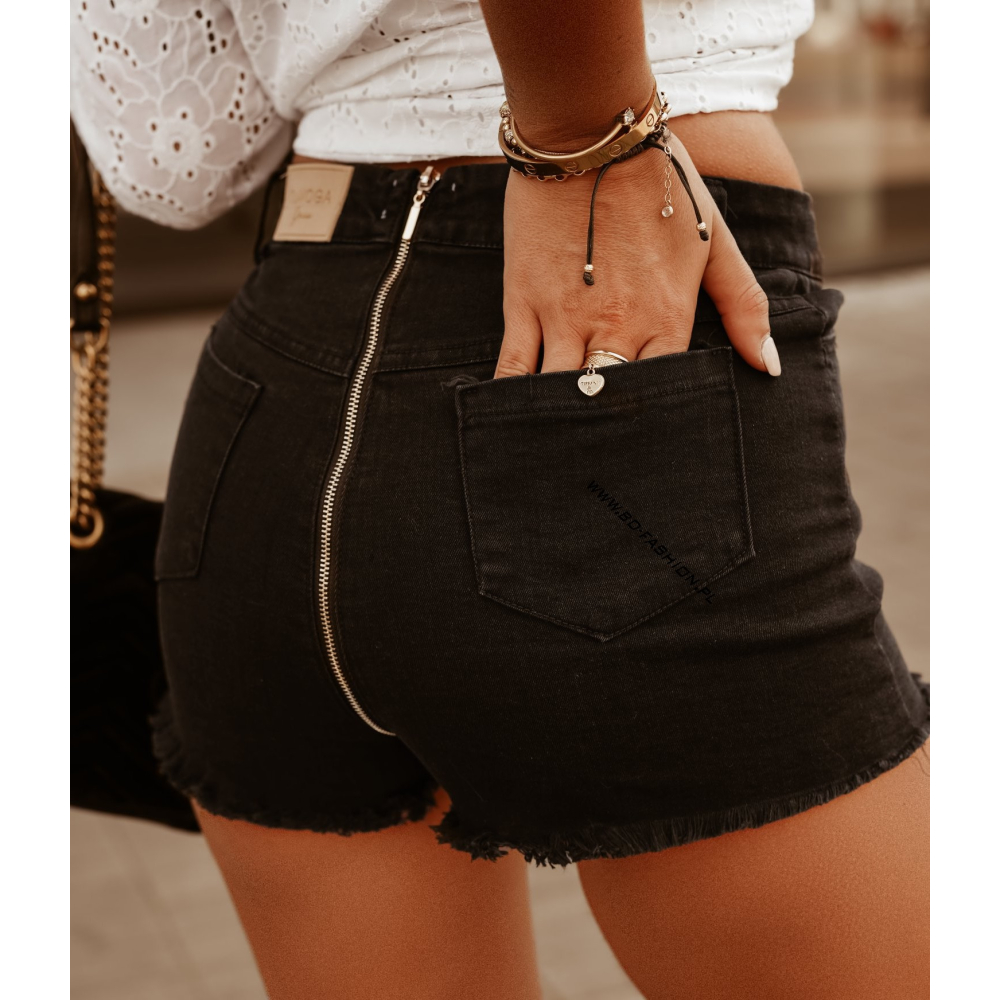 SPODENKI GOLD ZIPPER BLACK