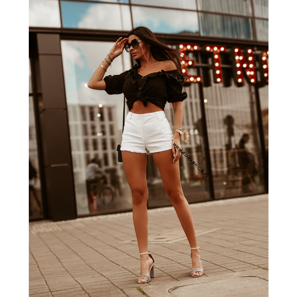 SPODENKI GOLD ZIPPER WHITE