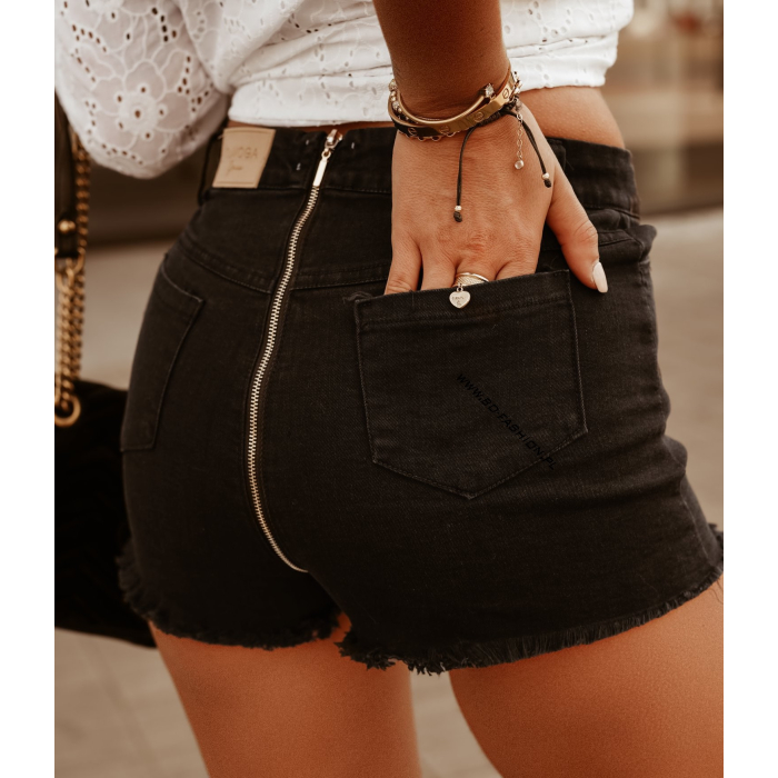 SPODENKI GOLD ZIPPER BLACK