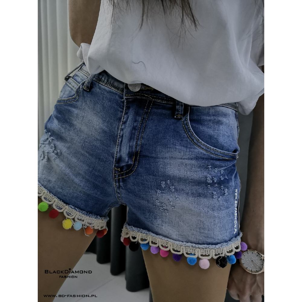 SPODENKI JEANS BOHO