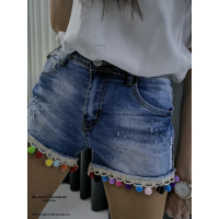 SPODENKI JEANS BOHO