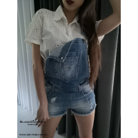 SPODENKI OGRODNICZKI JEANS