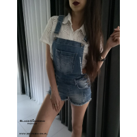 SPODENKI OGRODNICZKI JEANS