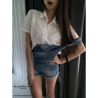 SPODENKI OGRODNICZKI JEANS