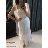 SPÓDNICA BOHO WHITE