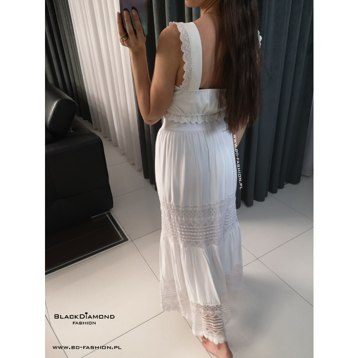 SPÓDNICA BOHO WHITE