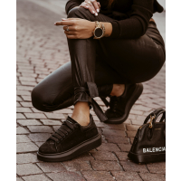 SPODNIE TIED PANTS BLACK