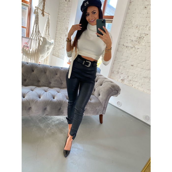 SPODNIE TIED PANTS BLACK
