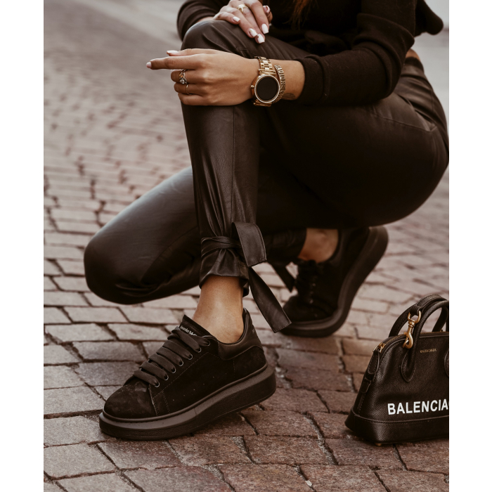 SPODNIE TIED PANTS BLACK