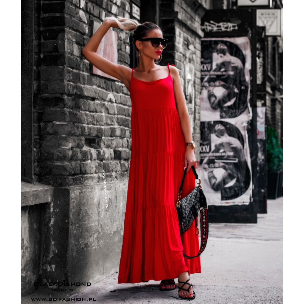 SUKIENKA BEACH DRESS RED