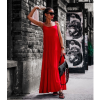 SUKIENKA BEACH DRESS RED