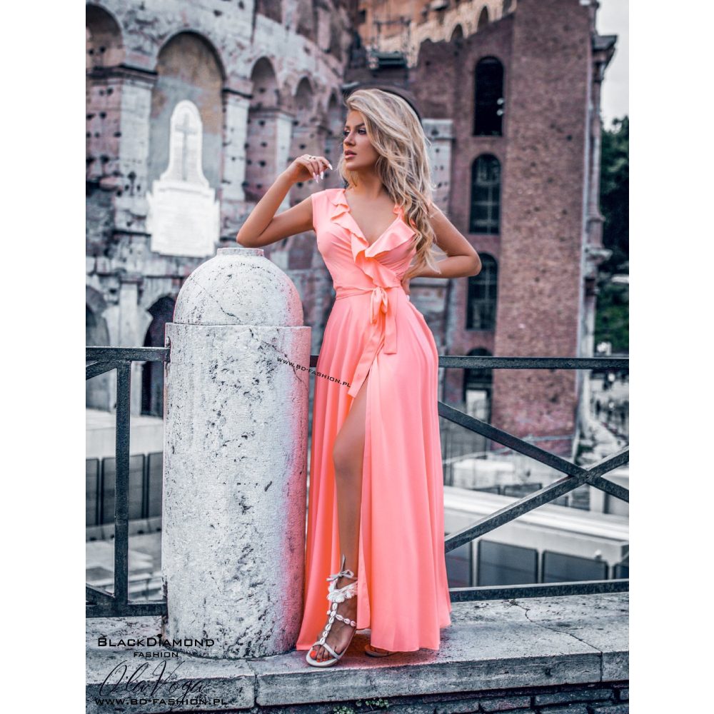 SUKIENKA BE LOVE MAXI NEON ORANGE