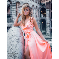SUKIENKA BE LOVE MAXI NEON ORANGE