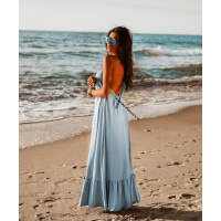 SUKIENKA MAXI BEACH BLUE
