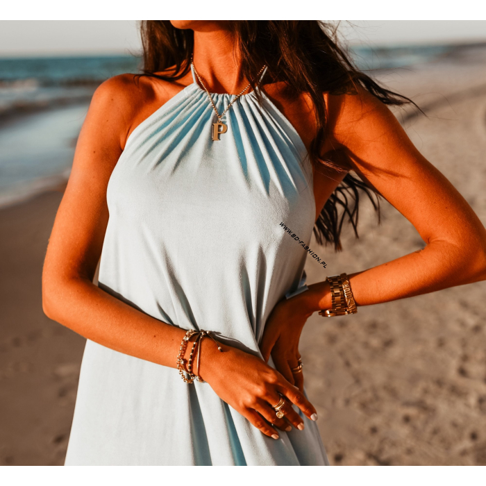 SUKIENKA MAXI BEACH BLUE