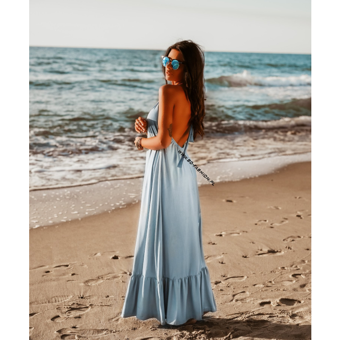 SUKIENKA MAXI BEACH BLUE