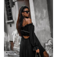 SUKIENKA MAXI ROMANTIC BLACK