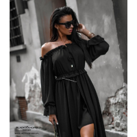 SUKIENKA MAXI ROMANTIC BLACK
