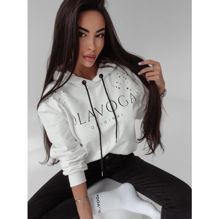 BLUZA BAWEŁNIANA OVERSIZE FARGO ECRU