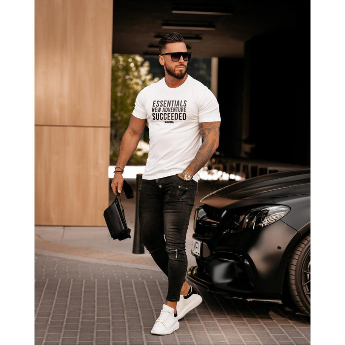 BLUZKA T-SHIRT MĘSKI CHRIS WHITE