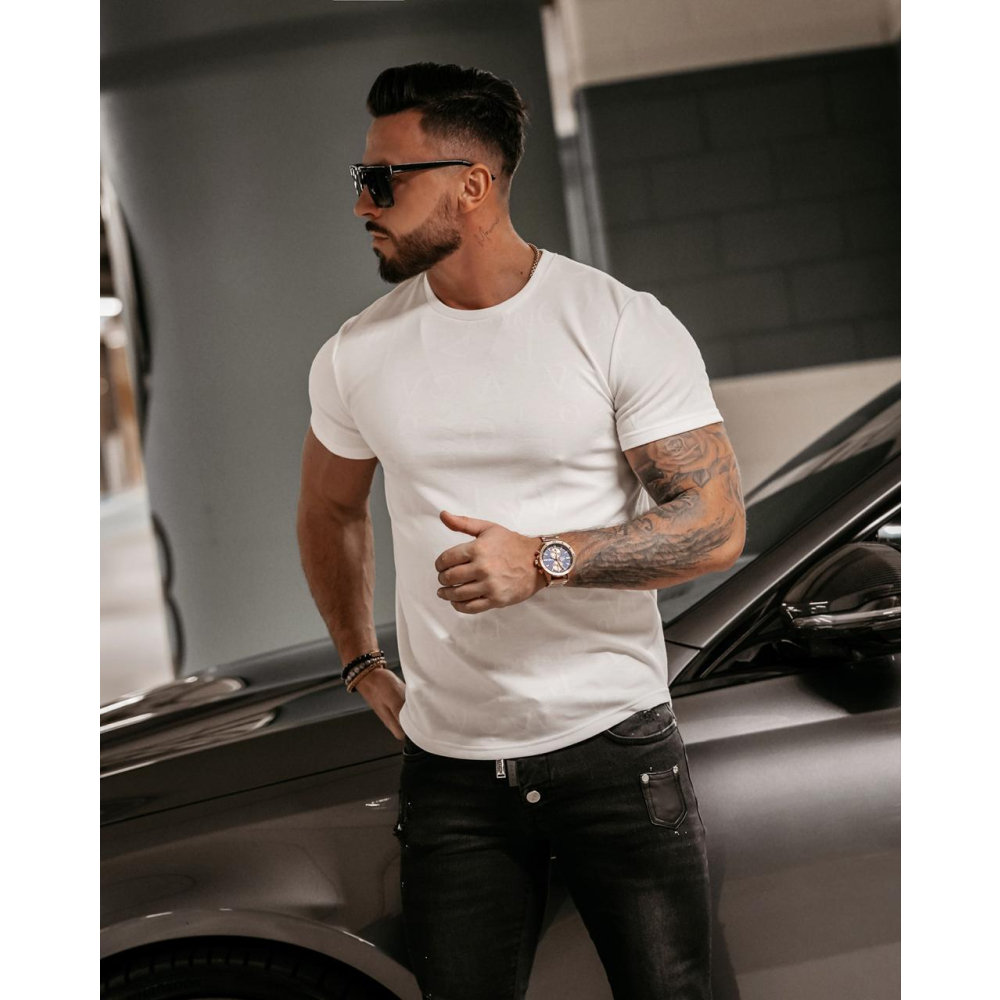 BLUZKA T-SHIRT MĘSKI MANUS ECRU