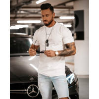 BLUZKA T-SHIRT MĘSKI MARC ECRU