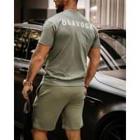 BLUZKA T-SHIRT MĘSKI MILOS KHAKI