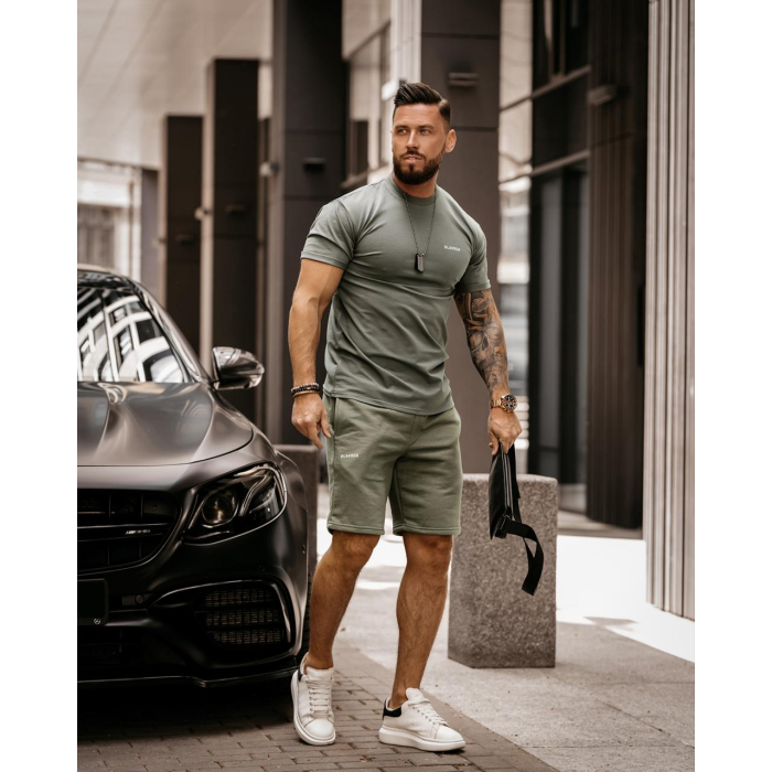 BLUZKA T-SHIRT MĘSKI MILOS KHAKI