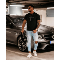 BLUZKA T-SHIRT NOEL BLACK