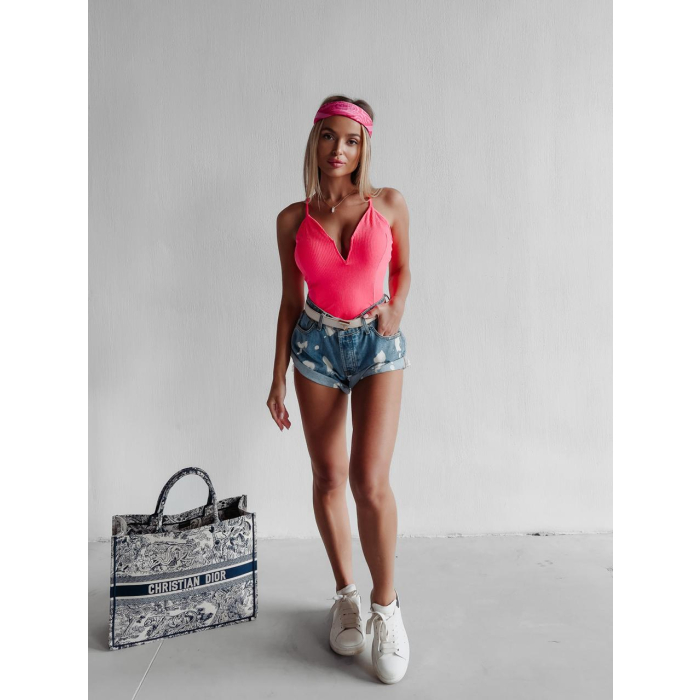 BODY CARTE NEON CORAL