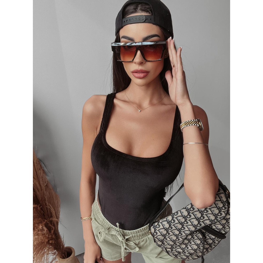 BODY PRĄŻKOWANE BOKSERKA POPPY BLACK