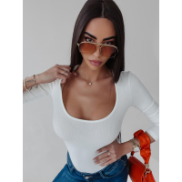 BODY PRĄŻKOWANE DORA ECRU
