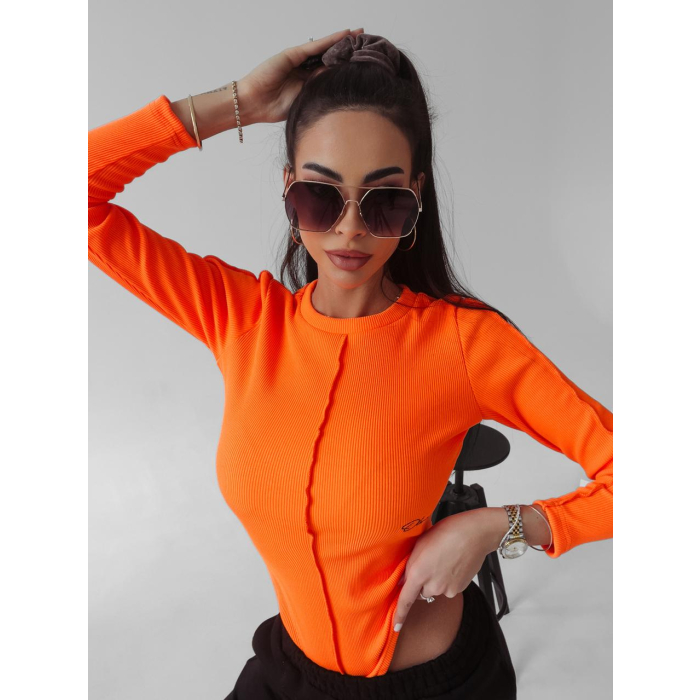 BODY PRĄŻKOWANE JASMINE NEON ORANGE