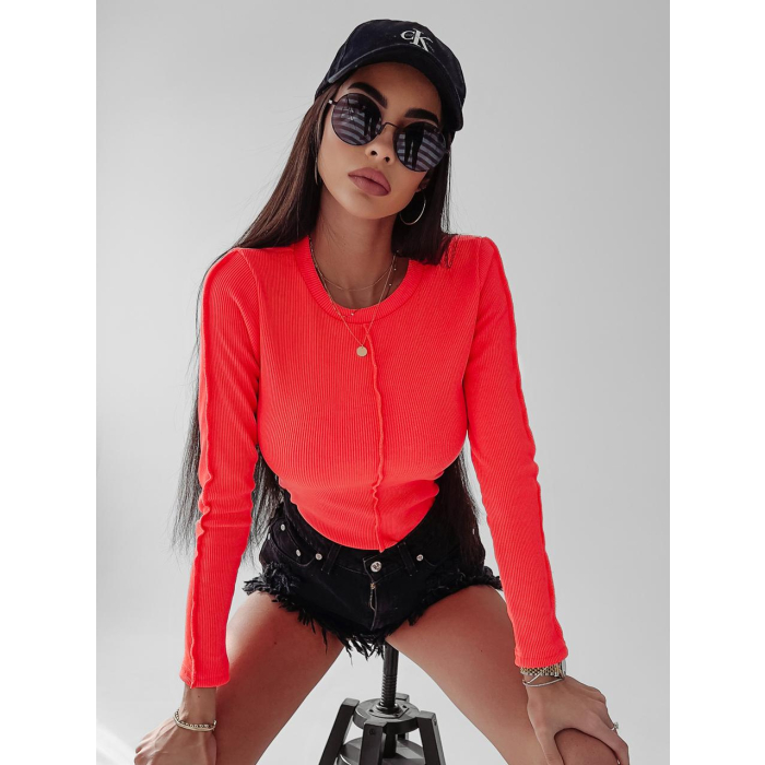 BODY PRĄŻKOWANE JASMINE NEON PINK