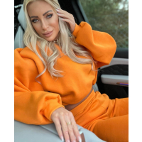 KOMPLET DRES BAWEŁNIANY CAREN MANGO ORANGE