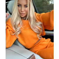KOMPLET DRES BAWEŁNIANY CAREN MANGO ORANGE