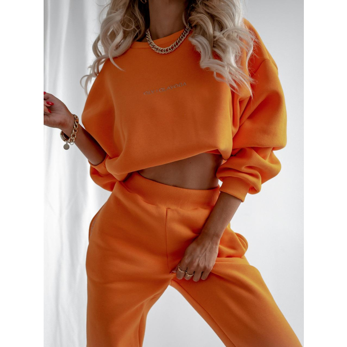 KOMPLET DRES BAWEŁNIANY CAREN MANGO ORANGE