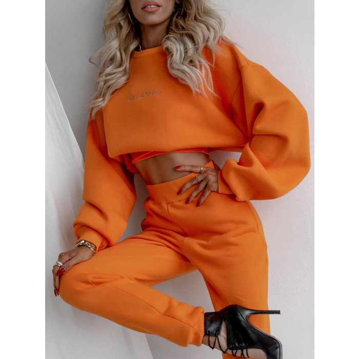 KOMPLET DRES BAWEŁNIANY CAREN MANGO ORANGE
