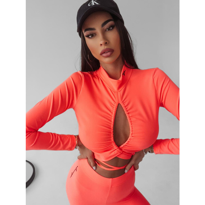 KOMPLET DRES LIDIA NEON ORANGE