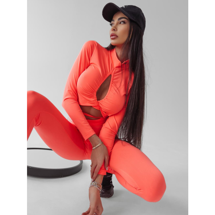 KOMPLET DRES LIDIA NEON ORANGE