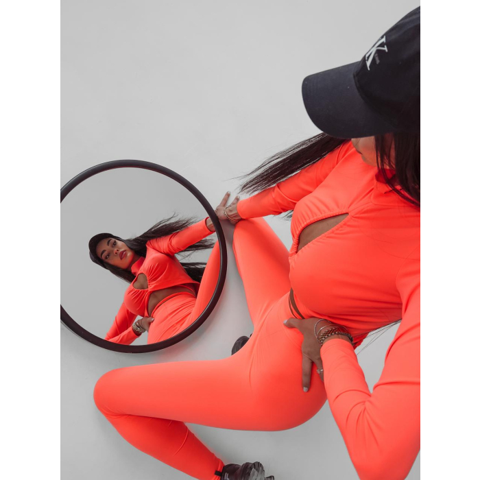 KOMPLET DRES LIDIA NEON ORANGE